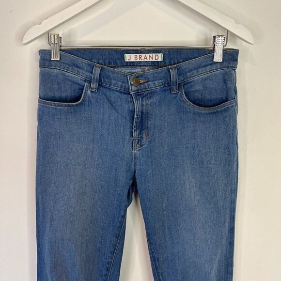 J Brand Mid Rise Super Skinny Stretch Denim Jeans  in Cabo - Picture 3 of 6